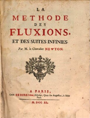 La Méthode Des Fluxions, Et Des Suites Infinies