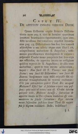 Caput IV. De appetitu innato videndi Deum.