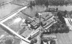 Rothenburg/O.L.-Lodenau. Holzstoff- und Lederpappenfabrik, aus: Monographien deutscher Landschaften - Die preußische Oberlausitz, 1927