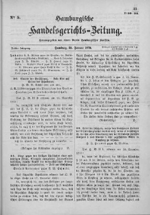 No. 5. 29. Januar 1870