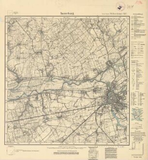 1396 (alte Nr.: 237) Insterburg, Meßtischblatt (4cm - Karte)