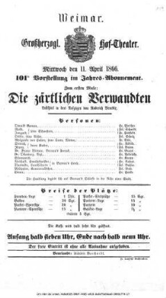 Die zärtlichen Verwandten
