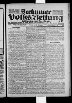 Beckumer Volks-Zeitung. 1921-1930