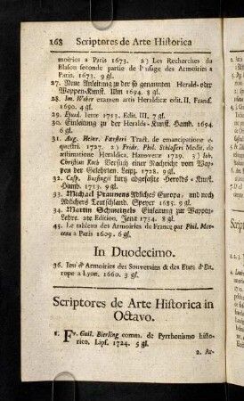168-191, Scriptores de Arte Historica. Scriptores Historiae Litterariae.