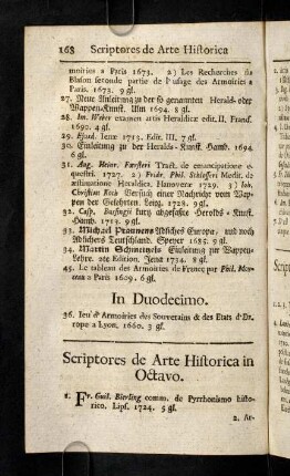 168-191, Scriptores de Arte Historica. Scriptores Historiae Litterariae.