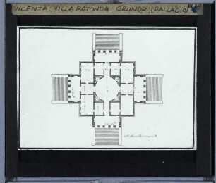 Vicenza, Villa Rotonda : Grundriss