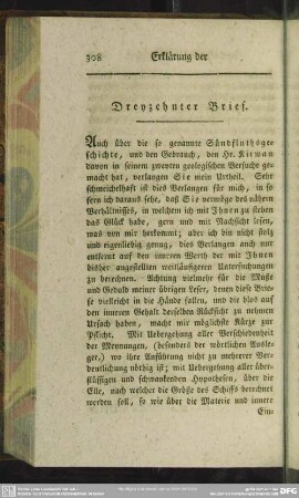 Dreyzehnter Brief