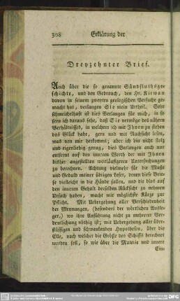 Dreyzehnter Brief