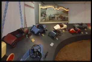 Sonderausstellung zu Tretautos, 2000, Ausstellungsraum