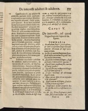 535-545, Caput V. De interesse, ad quod Virgini stupratae obligatur.