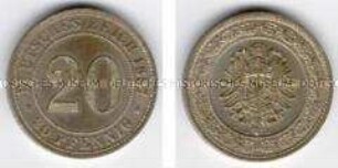 Deutsches Kaiserreich, 20 Pfennig