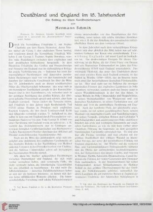 4/5: Deutschland und England im 18. Jahrhundert, [2] : ein Beitrag zu ihren Kunstbeziehungen