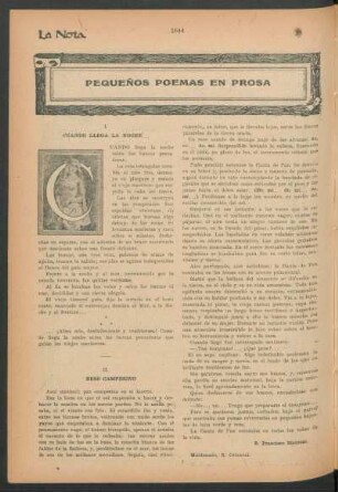 Pequeños poemas en prosa