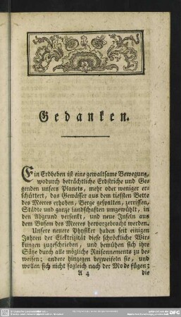 Gedanken