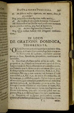 In Loco De Oratione Dominica.