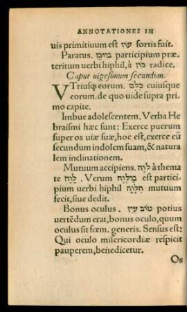 Caput vigesimum secundum.