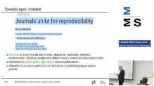 Reproducibility in Neuroscience - A best practice example
