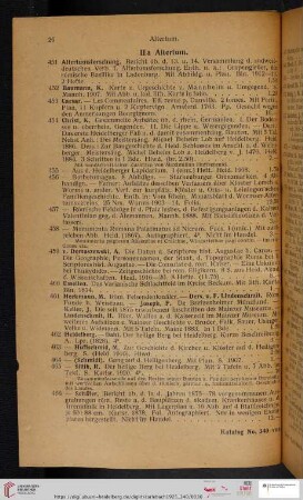 IIa. Altertum (Nr. 451 - 498)