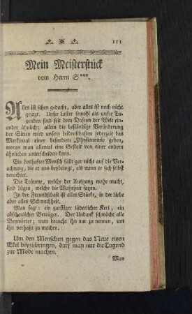 Mein Meisterstück.