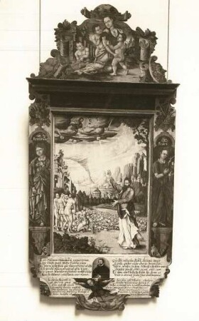 Epitaph des Pastors Valentin Hohenborn, mit Darstellung des Jüngsten Gerichts