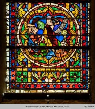Typologischer Zyklus der Apsisfenster : Linkes Fenster A-VIII : Prophezeiung des Jesaja von der Wurzel Jesse