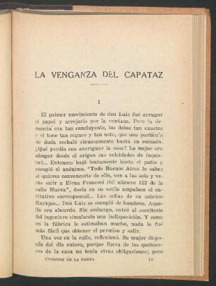 La venganza del capataz