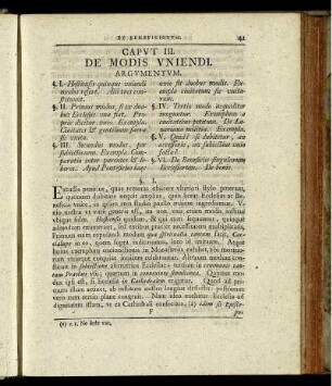 Caput III. De Modis Uniendi.
