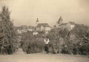 Schwarzenberg, Schloss und Kirche von Süden