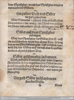 72. Silber geschmeydig zu brennen.