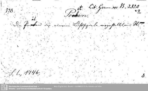Literatura Germanica recentior B 2820