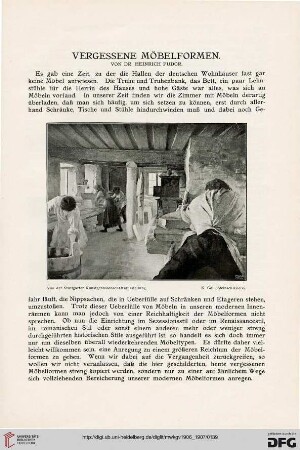 Vergessene Möbelformen