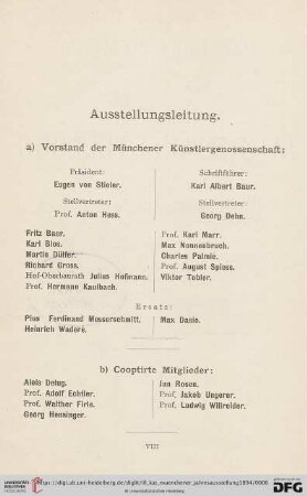 Ausstellungsleitung