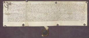 Gültbrief des Wendel Werner gegen die geistliche Verwaltung zu Pforzheim unter Verpfändung von Gütern zu Büchenbronn