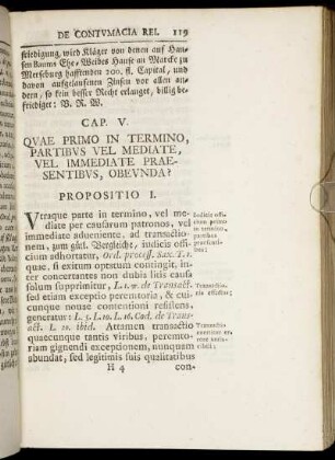 Cap. V. Quae Primo In Termino, Partibus Vel Mediate [...]