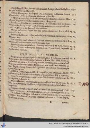 Libri Medici Et Chemici.