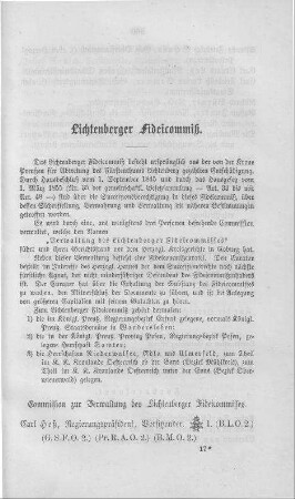 Lichtenberger Fideicommiß