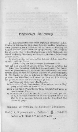 Lichtenberger Fideicommiß