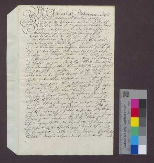 Lehnbrief Kaiser Karls VI. für die Stadt Endingen über die Hälfte des Dorfs Wyhl.