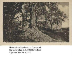 Reichelsheim im Odenwald, Schloss Reichenberg / Burgeingang
