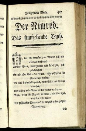 Das funfzehende Buch. - Das siebenzehende Buch.