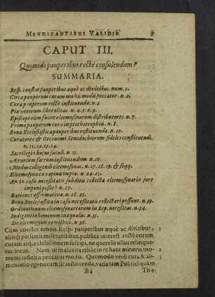 Caput III. - IV.