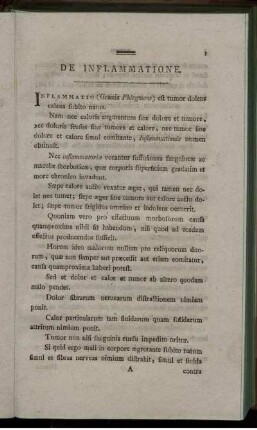 De inflammatione. - Epilepsia.