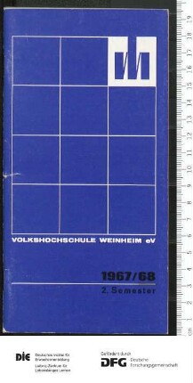 Programm 2. Semester 1967/1968