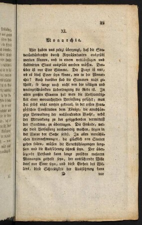 49-62, XI. Monarchie. - XII. Uneingeschränkte Monarchie.