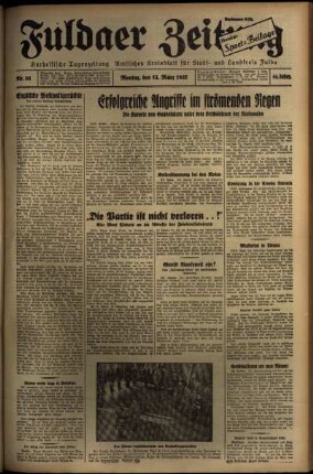 Ausgabe vom Montag, den 15. März 1937.