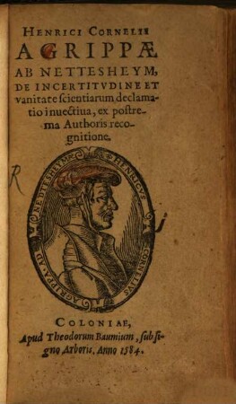 De incertitudine et vanitate scientiarum declamatio invectiva