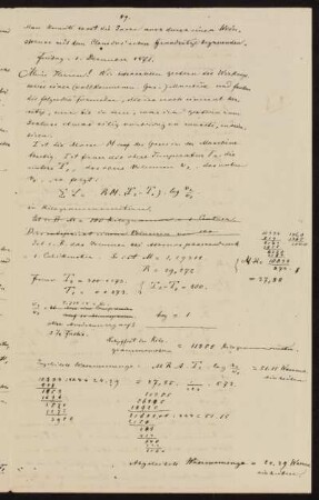 Freitag. 1. December 1871. - Zu Montag. 18.12.1871.