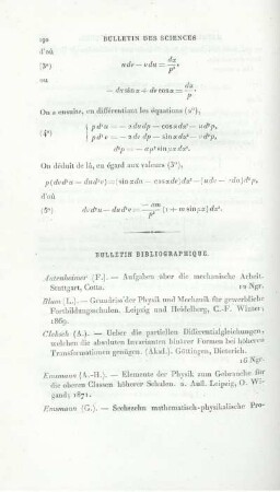 Bulletin Bibliographique.