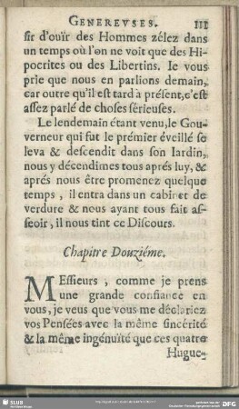 Chapitre Douzieme