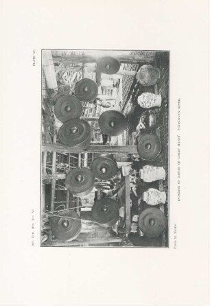 Plate XI. Interior of house of chief Mandí. Sindangan river